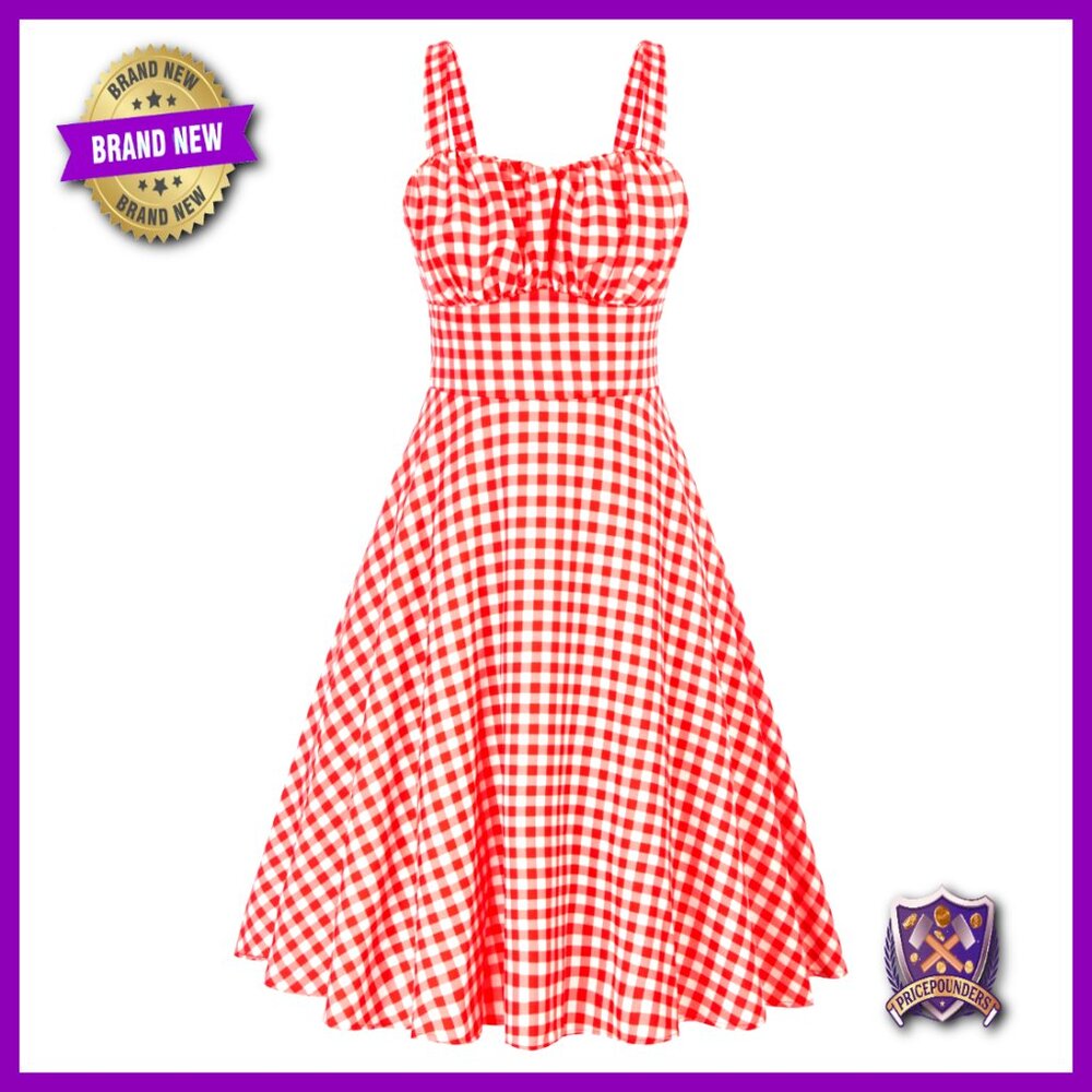 Vintage Floral A-Line Sleeveless Midi Dress Elegant Wedding Guest Cocktail